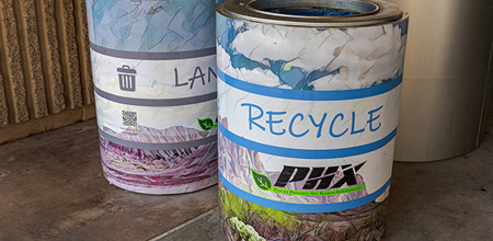 Recycle Bins  Phoenix Sky Harbor Celebrates Earth Month