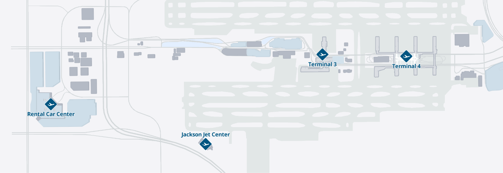 sky harbor interactive map