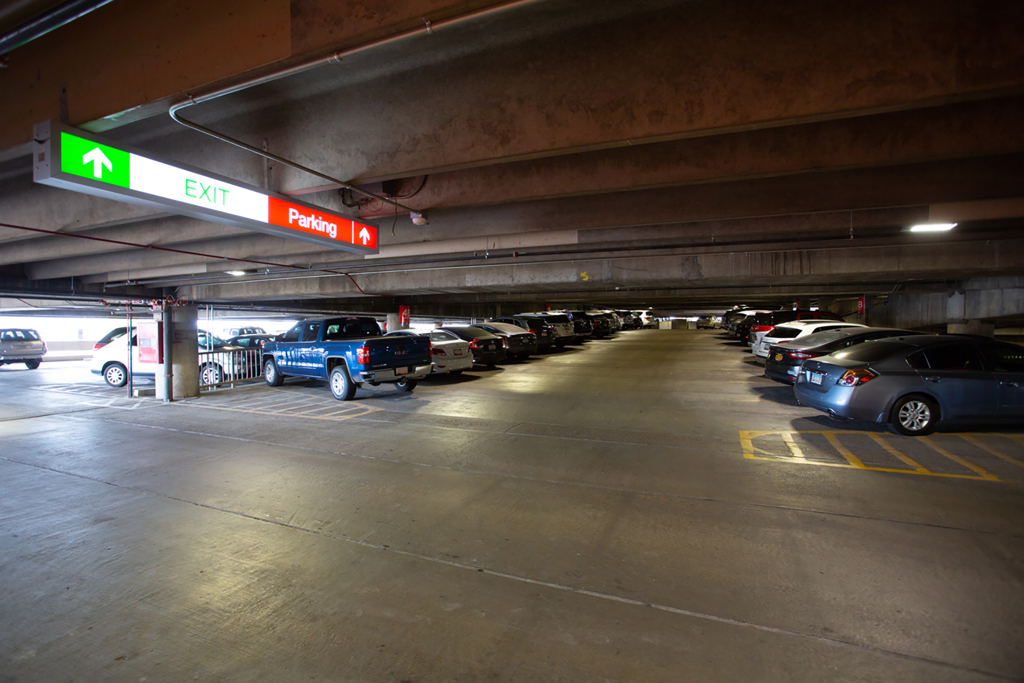 Airport Parking Garage at PHX Sky Harbor International Airport.