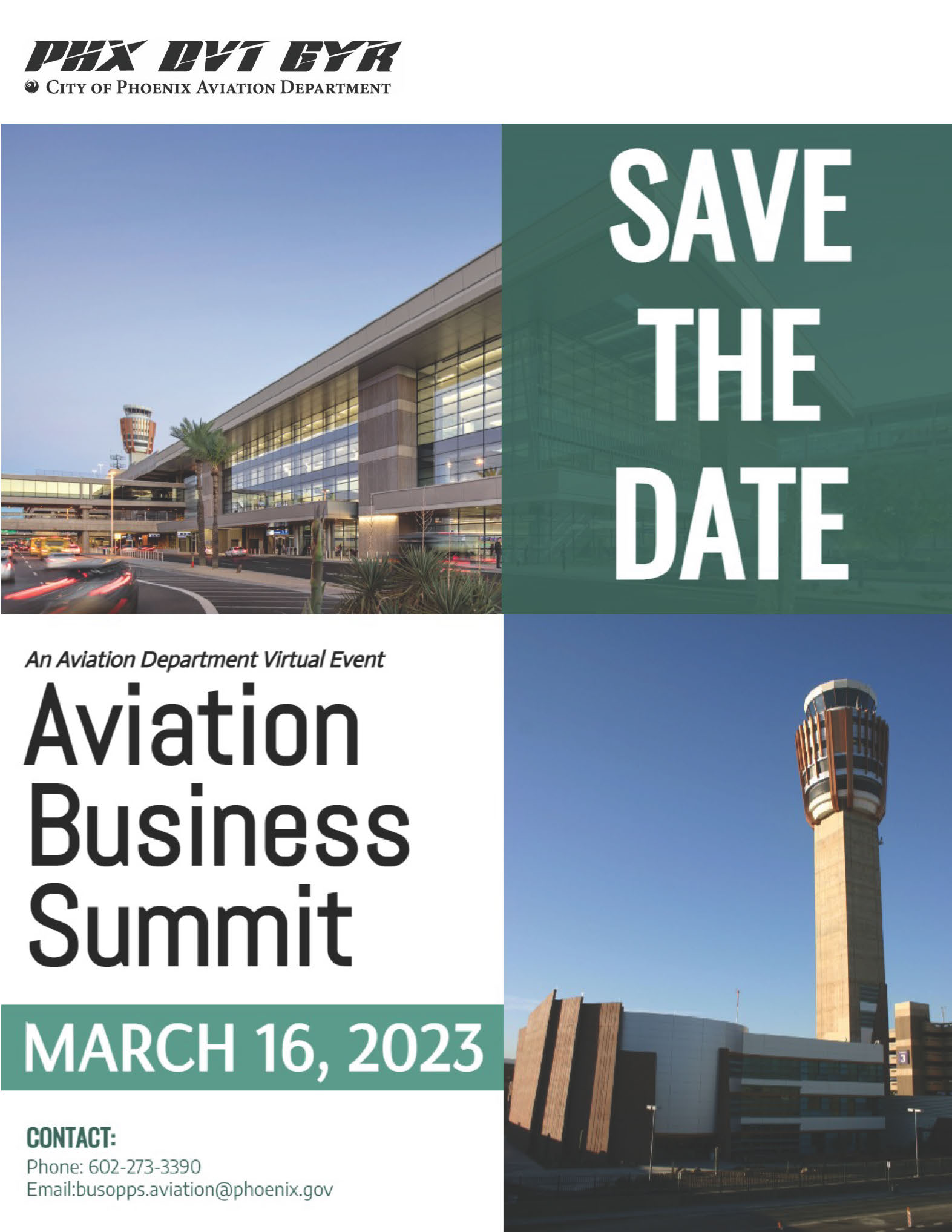 Flyer for a business summit event on March 16, 2023
